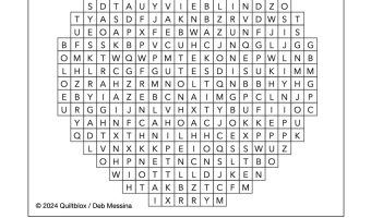 Quiltblox Word Search - Fancy Stitching