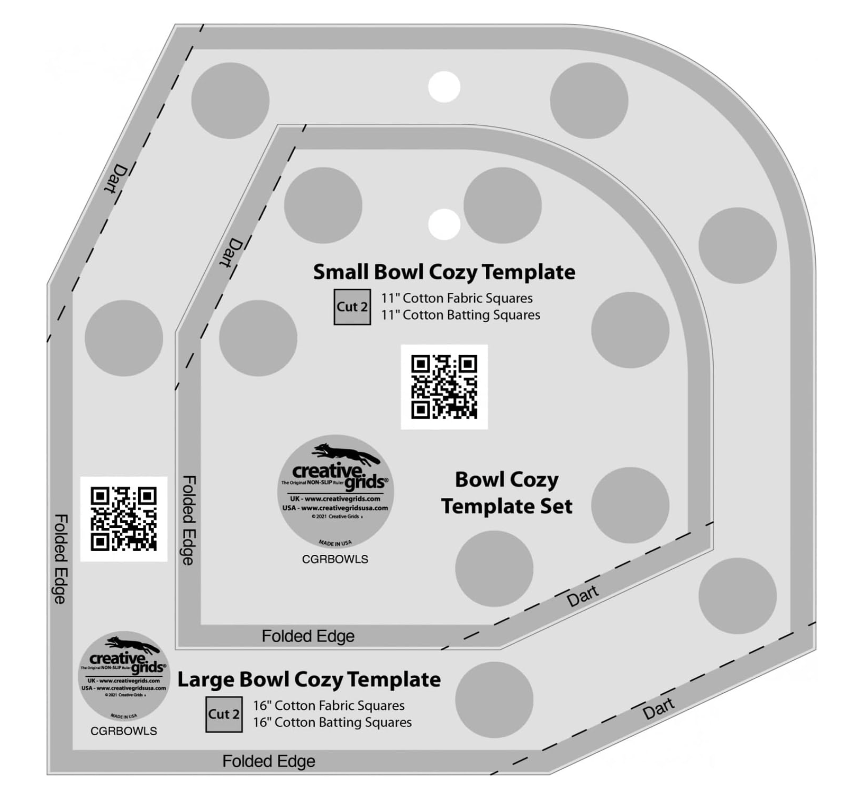 Bowl Cozy Template Set from Creative Grids